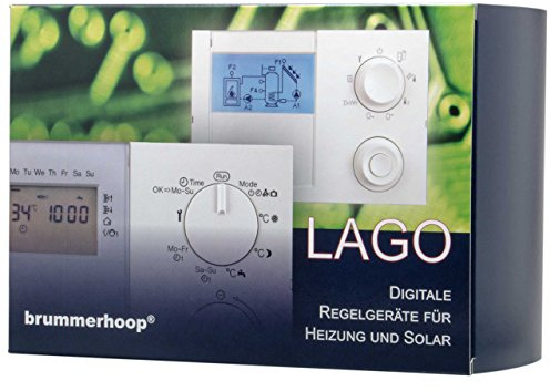 Digitaler universeller Heizungsregler Lago 0321 zur witterungsgeführten Regelung von einem einstufigen Wärmeerzeuger, einem ungemischten und einem gemischten Heizkreis und einer Warmwasserbereitung