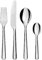 Alessi BG02S24 Amici Cutlery Set 24 Pieces, 18/10 Stainless Steel, Silver