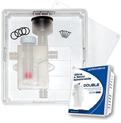 Kit sifón a seco Doble inspeccionable con caja ClimaPlus