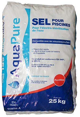 Sel Piscine en pastilles pour électrolyse Neptune - Sac de 25 kg