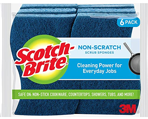 3M Esponjas Scotch-Brite: non-scratch sponge / 6-pack / 526-M-4 (Azul) non-scratch / 6-paquete