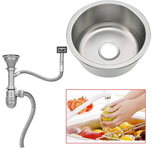 Küchenspüle Edelstahl Rund Spülbecken Rundspüle Rundes Spüle Einbauspüle Spüle