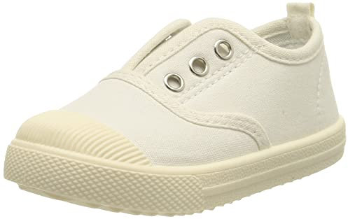DEBAIJIA Shoes, Plataforma Unisex niños, Blanco, 24 EU