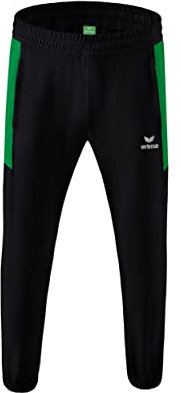 Erima Herren Team Basic Präsentationshose (1102238), schwarz/smaragd, M