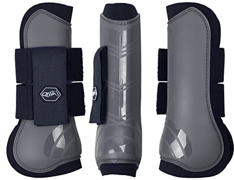 ARBO-INOX - Gamaschen - Hartschalengamaschen - Klettverschluss - Neopren (Full, Steel Grey)