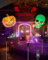iShabao Halloween LED Lampada Proiettore con Zucca arancione, teschio verde, rosso Happy Halloween, Luce per Proiettore Impermeabile Decorazione Halloween di illuminazione Festa Natale Interno Esterno