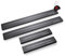 Satin noir&blanc Baguettes de seuil en acier inoxydable pour Peugeot 407 2004-2011 5 -porte. Confort de conduite accru grâce aux plaques de seuil résistantes aux acides - Protection contre les rayur