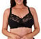 Women's Total Support Non Wired Lace Full Cup Non Padded Soft Cup Bra (Black, 36G)