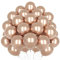 Metallic Champagner Gold Luftballons, 50 Stück 12 Zoll Champagner Gold Luftballons, Glänzende Latex Luftballons, Chrom Luftballons für Geburtstagsfeier Luftballons Hochzeit Verlobung Dekoration