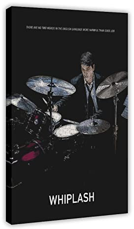KOURT Whiplash Poster Klassische Filme Leinwand Poster Wandkunst Dekor Druck Bild Gemälde für Wohnzimmer Schlafzimmer Dekoration Rahmen: 40 x 60 cm