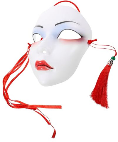 ABOOFAN Chinesische Handgefertigte Cosplay Maske Für Halloween Und Karneval Vollgesichts-maskerade Für Frauen Kreative Dekoration Für Partys Und Bühnenauftritte