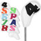 Craftsman Golf 10pcs/set White Magnetic Iron Headcover with Large Colorful No. on Both Sides