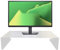 Tecnokit supporto monitor scrivania salvaspazio, rialzo monitor in acciaio per alzare schermo pc e tv, dimensioni cm 78x32x15 h ripiano stand desk organizer per schermo pc e tv (Bianco)