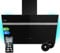 Dunstabzugshaube 90 cm | Kopffreie Wandhaube | Edelstahl | schwarzes Glas | WiFi Smart App | Nachlaufautomatik | RGBW-LED-Beleuchtung | SensorTouch Bedienung | ALPINA909HC
