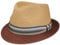Stetson Licano Trilby Strohhut Toyo UV-Schutz 40 Natur-Rot L Herren Sommer