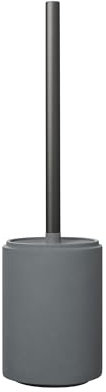 blomus WC Bürste CRETO | Farbe Magnet | Ø11 x 41H cm | Klobürste mit Halter aus Beton | Rutschfester Klobürstenhalter in Grau