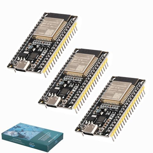 diymore 3 Stück für ESP32 USB C für ESP32 Entwicklungsausschuss NodeMcu Development Board 2,4 GHz WLAN WiFi Bluetooth CP2102