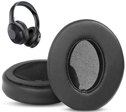 HTINDUSTRY Almohadillas de Repuesto Compatible con MPOW H17 Auriculares Almohadillas con Cuero proteico más Suave y Espuma de Memoria