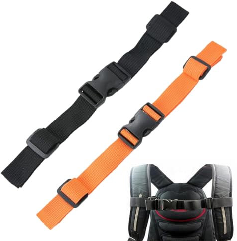 XUZOPIM Pack Of 2 Adjustable Chest Strap Backpack Chest Strap Backpack Children Nylon Chest Strap With Buckle Backpack Strap, Hiking, All-Purpose Strap, Quick Release Accessories, Buckles For School