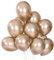 DazzJoy 20 Stück Champagner Gold Luftballons,10 Zoll Beige Ballons für Hochzeit, Geburtstagsdeko & Partydeko – Heliumgeeignet, Robuste Luftballons für Hochzeitsfeier, Braune Ballons für Feste