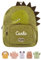 wunderwunsch TRIXIE Kindergartenrucksack, Rucksack für Sportunterricht Schule und Kindergarten, Hort und Krippe, personalisiert mit deinem Wunschnamen (Dino, Groß (7,5 Liter))