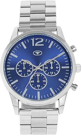 TOM TAILOR - Herren Quarz Armbanduhr - Alloy Gehäuse - Edelstahl Armband - Wasserdicht 3 Bar
