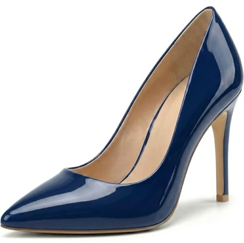 Womens Stiletto High Heel Pointed Toe Pumps Ladies Wedding Bridal Occasion Heeled Clubbing Work Fashion Court Shoes Size 3-12