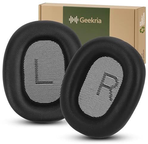 Geekria Elite Ersatz-Ohrpolster aus Schaffell für Bang & Olufsen Beoplay H100 Kopfhörer, Ohrpolster, Reparaturteile (Infinite Black)