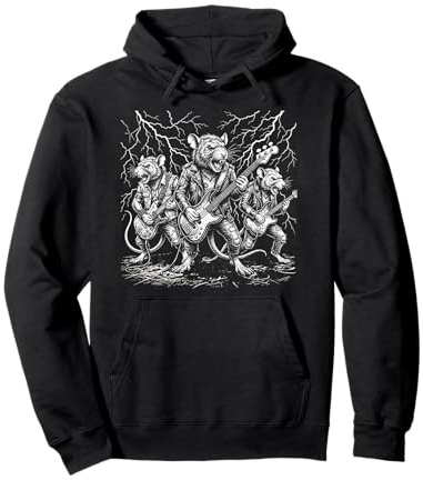 Rock and Roll Rats Gitarre Vintage Rockmusik Punk Band Pullover Hoodie