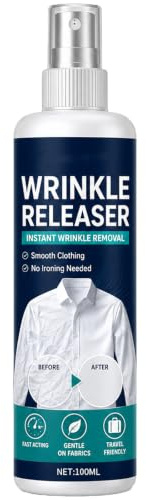 Wrinkle Release Spray, Travel Size Fabric Spray to Help Reduce Wrinkles & Static, Fresh Scent, 100 mL (1pc)