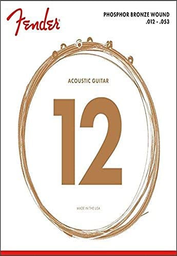 Fender Phosphor Bronze Acoustic Guitar Strings Ball 60-L End Light - 12-53