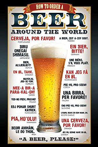 Beer - How to Order - Fun-Poster Beer Bier - Grösse 61x91,5 cm
