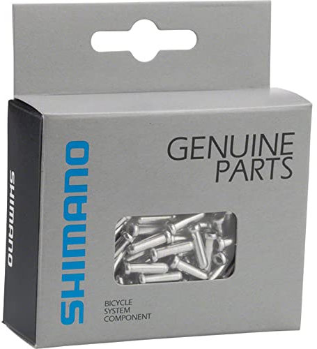 Shimano Derailleur Cable End Cap X100 (Silver, 1.2-mm)