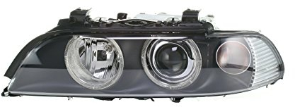 HELLA 1EL 008 052-571 Halogen/Xenon Scheinwerfer - für u.a. BMW 5 (E39) - schwarz - ECE - für Rechtsverkehr - links