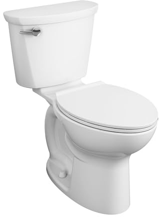 American Standard 215AB104.020 Cadet PRO Two-Piece Toilet Less Seat, Elongated Front, 10-in Rough-In, White, 1.28 GPF