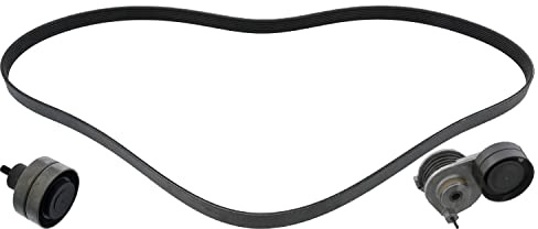 febi bilstein 40155 Auxiliary Belt Kit with belt tensioner and idler pulley, pack of one