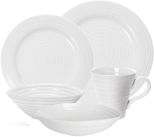 Portmeirion Sophie Conran Tafelservice, Weiß, 20-teilig