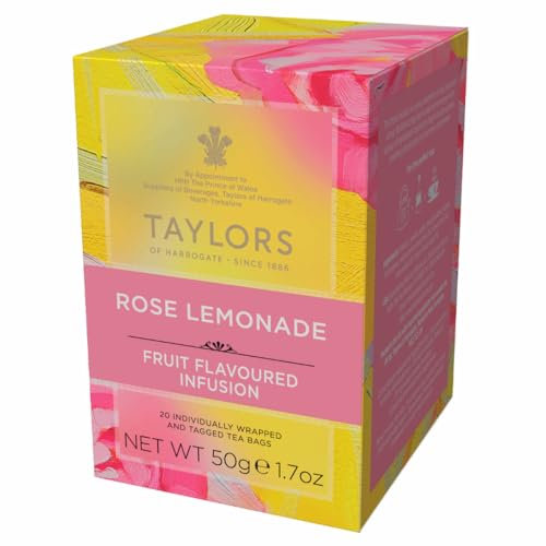 Taylors & Kew Rose Limonade Teebeutel – 20 Pro Pack (0.09lbs)