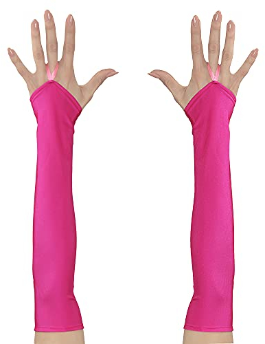 Widmann 00593 Neon 3D Fingerless Satin Gloves and other toys