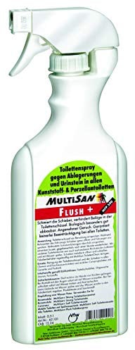 MultiSan® Flush+ 500 F - Toilettenreiniger - Gegen fäkale Rückstände, Urinstein & Kalk - Spülwasserzusatz