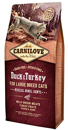 CARNILOVE Feline Adult Large PATO PAVO 6KG