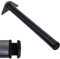 Stahlia 1x Tischfuß Ø60 mm SCHWARZ MATT Tischbein Möbelfuß |Höhe : 820 mm | höhenverstellbar + 30 mm|inkl. Befestigungsmaterial