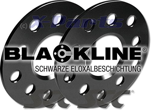 10mm Spurverbreiterung Schwarz 5x112 5mm pro Seite Nabenlochbohrung: 66,6 mm
