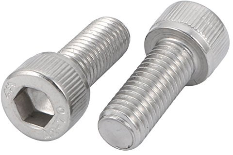 Sourcingmap M10 x 25 mm 304 acciaio INOX mano sinistra filettatura vite a brugola bullone pezzi