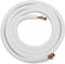EsportsMJJ 5/8 Pulgadas 3/8 Pulgadas 5M Aislado Bobina Cobre Twin Line Acondicionador De Aire Manguera De Escape Tubo Dividido