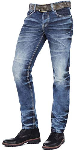 Cipo & Baxx Herren Jeans | Modernes Denim | Markante Details | Vielseitig kombinierbar für Freizeit & Urban Style