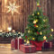 COSTWAY 60CM/90CM Pre Lit Christmas Tree, 2FT/3FT Table Top Artificial Xmas Tree with Base, LED Lights, Small Indoor Christmas Decoration and Gift (2FT, Green With 15 Lights)