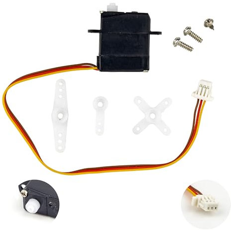Drehservo, 1 Set, 1,7 Gramm Klasse, mit 1,00 mm JST Stecker, 110 mm Kabellänge, Low Voltage Mini Digital Servo, Slow Flyer RC Elektronik Höhenruder, Querruder, Seitenruder, Bausatz Flugzeug Zubehör