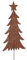 Tannenbaum Stecker Gartenstecker Metall H/B/T 106/24/0,5cm Weihnachten Rost Deko Baum mit Stern Weihnachtsbaum