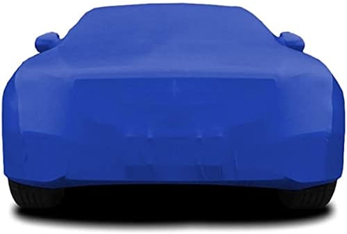 Elastische Autoabdeckung aus Baumwolle für Chevrolet Corvette C8 Stingray/C8 Convertible/C8 Coupe/C8 Z06/C8.R, Autoshow Autoplanen, Indoor Atmungsaktiv samtweich fit Stretch-Design Stoff Schutzhülle